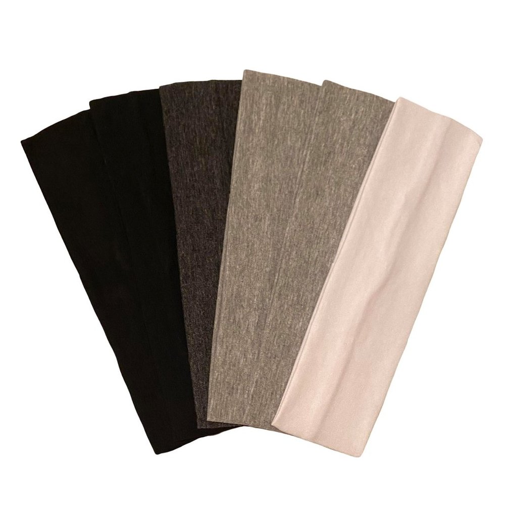 6 Cotton Boho Headbands Elastic Stretch